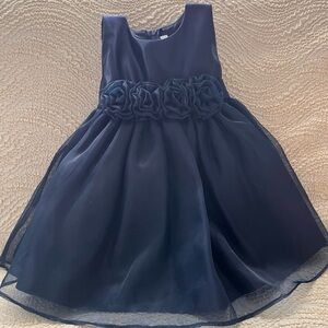 Elegant Navy Blue Kids Dress